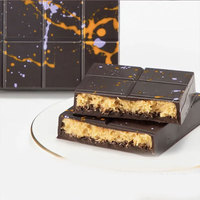 Barra de Chocolate con Pistacho y Knafeh de Chocolate de Dubái