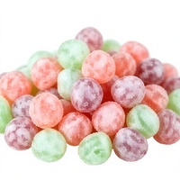 Vente directe usine OEM – Bonbons gélifiés sucrés, ronds, aux saveurs de fruits mélangées, moelleux, colorés et en forme de dessin animé