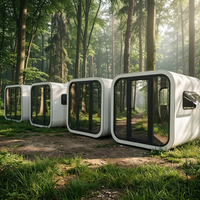 Cabine modulaire préfabriquée élégante et luxueuse, insonorisée, type Apple, à montage rapide, pour hôtel