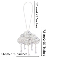 RYL Patchs en cristal faits main de haute qualité, motif nuages et fleurs, pour sacs et cordons, collection mode estivale, vente en gros