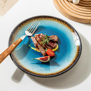 Assiette à dessert japonaise en céramique Home Ice Disc, vaisselle haut de gamme - Product Image 2