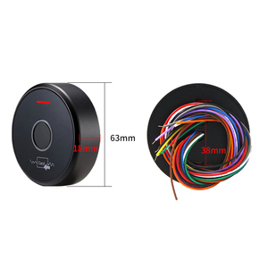 Sistema de control de acceso Biométrico a prueba de agua con huella dactilar Metal negro Tuya Wifi ISO 14443A 125Khz Lectores de tarjetas - Product Image 4