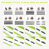 Nouvel Arrivage Cils en Grappe Auto-adhésifs à Presser Sans Colle Cils Segmentés Doux Faux Cils Maquillage Quotidien