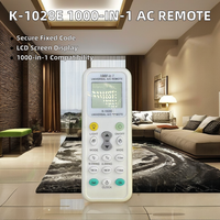 K-1028E 1000-en-1 universel sans fil intelligent AC LED télécommande numérique LCD ABS/plastique éclairage et climatisation Code fixe