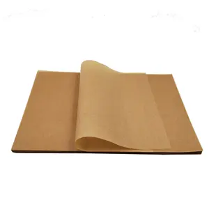 Oven paper brown greaseproof parchment baking oil paper brown kraft paper sheets