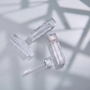 Embalaje de brillo de labios lindo personalizado para brillo de labios contenedor de brillo de labios de plástico cuadrado 3 ml tubo de brillo de labios cuadrado elegante - Product Image 2