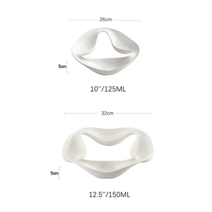 Piatto in ceramica piatti bianchi freddi insalata di frutta e Dessert Spaghetti Sushi purea piatto ristorante che serve vassoi stoviglie da Buffet - Product Image 2