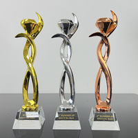 Trophée de Diamant en Résine de Cristal en Or Argent Bronze Prix de Reconnaissance de Diamant MH-NJ0218