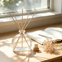 Bouteille diffuseur en verre bombé de 180 ml pour cadeaux de mariage et de fête, vente en gros pour le marché américain