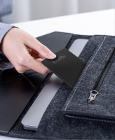Traceur de carte intelligent ultra-mince pour portefeuille, compatible réseau de localisation, étanche, localisateur d'objets, rechargeable, chargeur sans fil