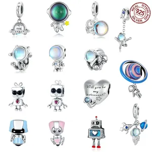 New Arrival Quality 925 Sterling Silver Diy Enamel Bracelet Charms For Pandoraer Style Jewelry Making