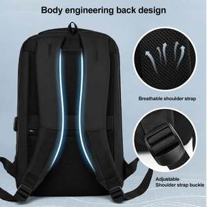 Sac à dos d'étudiant imperméable en gros, nouveau modèle 2023, fin, pour ordinateur portable, affaires, USB, multifonctionnel, pour hommes, pour le bureau - Product Image 3