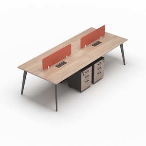 Paneles de Cubículo para Oficina de Fábrica China en Venta, Escritorio de Estación de Trabajo para 4 Personas - Product Image 4