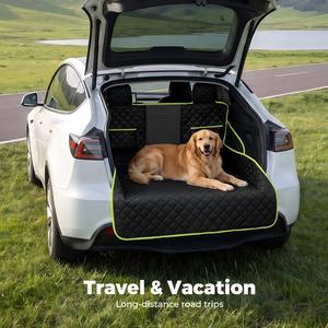 Penutup Kursi Mobil untuk Anjing Tesla Model 3 Model Y Kulit Anti Gores dengan 360 derajat °   Hammock Anjing Mobil Anti-Selip Full Coverag - Product Image 3