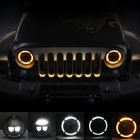 Tuff Plus 7 pouces, phare rond à led, faisceau scellé, halley davidson, phare de moto à led pour voiture