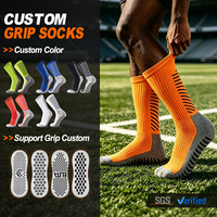 Chaussettes de sport personnalisées sur mesure avec logo, antidérapantes, en nylon et élasthanne, respirantes, pour la gym, le fitness et le rugby