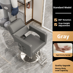 Sedia da Salone Idraulica Robusta, Poltrona da Barbiere Girevole Regolabile Premium per Uso Professionale - Product Image 2