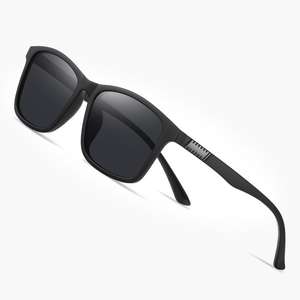 Lunettes de soleil polarisées TAC carrées blanches tendance UV400 avec monture en titane TR90 incassable et durable pour hommes - Product Image 1