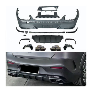 Diffusore Posteriore per <span class=keywords><strong>Mercedes</strong></span>-Benz <span class=keywords><strong>GLC</strong></span> <span class=keywords><strong>Coupé</strong></span> C254 2023+, Aggiornamento a GLC463AMG, Diffusore Posteriore Tipo GLC63 con Terminale di Scarico - Product Image 1