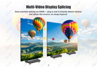 Peluncuran Baru Desain All-in-One Layar Video P1.25P1.53 P1.86 P2 Berwarna Penuh untuk Penggunaan Pameran Ritel, Layar Tampilan Bergerak Dalam Ruangan