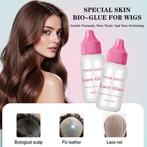 Pegamento para Pelucas de 38ml, Resistente al Agua, Fuerte Fijación, Invisible, con Tapa <span class=keywords><strong>Rosa</strong></span>, Adhesivo para Pelucas, Frontales de Encaje y Toupees, Pegamento para Pelucas de Marca Privada - Product Image 2