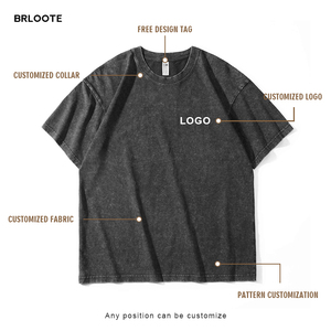 T-shirt Homme 230 Grammes – Fournisseur de Vêtements Populaire – Fabricants de Vêtements pour Hommes – T-shirt en Coton de Haute Qualité avec Effet Vieilli Lavé - Product Image 2