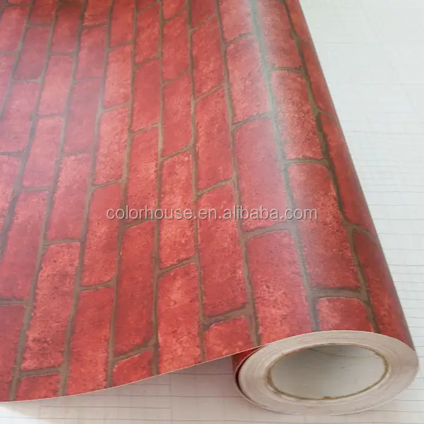 Papel de parede para Casa Decorativa PVC Auto Adesivo Papel de Parede de Tijolo Projeto Uso Interior Da Casa 1002
