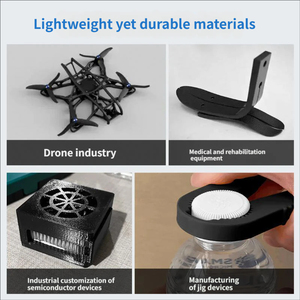 ไนลอนคาร์บอนไฟเบอร์ 3 มิติ ความแข็งแรงสูง ขนาด 1.75 มม. ม้วน 1 กก. ทนความร้อน 240 องศาเซลเซียส PA CF PA6 เส้นพลาสติกสำหรับเครื่องพิมพ์ 3 มิติ สีดำ - Product Image 5