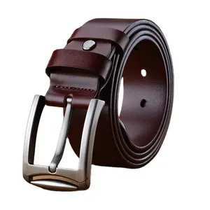Genuine G Luxury Man Belt Leather Factory Supply Custom Belt Leather