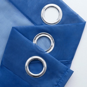 Cortina de Voile Terylene Pronta para Uso, Cor Sólida, Transparente, Retardante de Chamas para Quarto, Sala de Estar, Varanda, Casamento - Product Image 5