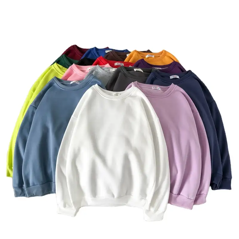 เสื้อวอร์มคอกลมมีฮู้ดสำหรับผู้ชาย,เสื้อสเวตเชิ้ตพิมพ์ลายแบบกำหนดเองได้คอกลมสีพื้นว่างเปล่าปี2022