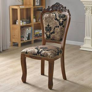 <span class=keywords><strong>Chaise</strong></span> de salle à manger classique en cuir capitonné, avec pieds en <span class=keywords><strong>bois</strong></span> massif sculptés à la main, pour la vente en gros - Product Image 4