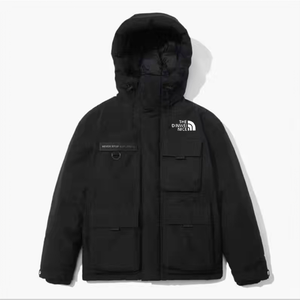 Giacca Casual da Uomo in Tela Impermeabile e Antivento - Stile Sportivo Invernale con Cappuccio e Zip Completa, 80% Piumino - Product Image 3