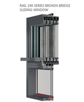Moderno OEM de cinco pistas de acero inoxidable corredizas puertas de ventanas de aluminio para el hogar Oficina Vertical persiana tipo cortina