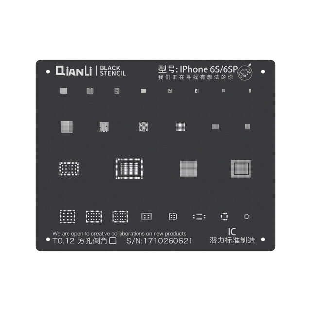 QianLi BGA 3D Reballing Direct Heat Stencils Kits BGA Laser Stencil for iphone