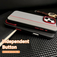 Étui de téléphone en cuir PU color block antichoc pour iPhone 17 16 15 Pro Max Samsung Google Pixel 9
