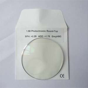 Precio favorable 1,56 lente óptica bifocal KT gafas redondas fotocromáticas - Product Image 5