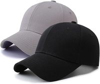 Lot en gros de casquettes de baseball ajustables, unies et vierges, couleur unie