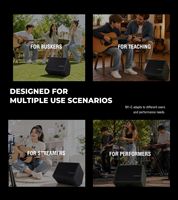 Système de sonorisation portable multifonctionnel Musiccube M1C 200W, haut-parleur avec woofer de 8 pouces, alimenté par batterie, haut-parleur pour buskings