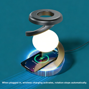 Lampe de table à détection de mouvement <span class=keywords><strong>M1</strong></span> LED sans fil rechargeable avec chargeur sans fil, veilleuse, lampe de chevet, décoration d'intérieur USB - Product Image 4