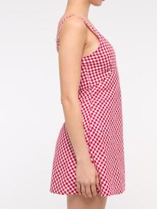 Abito alla moda in cotone con scollo a V Mini abito in <span class=keywords><strong>misto</strong></span> <span class=keywords><strong>lino</strong></span> abito da donna estivo Skipper senza maniche - Product Image 5