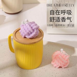 Bougie parfumée créative en fil de laine, parfum solide, aromathérapie, décoration de chambre, cadeau d'anniversaire, petit objet, accessoire photo - Product Image 2