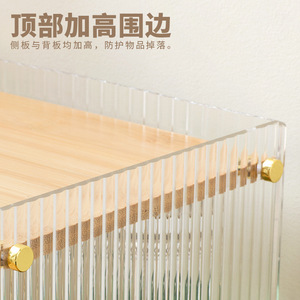 Cosmetic Storage <b>Box</b> With Drawers 4 Layers Desktop <b>Makeup</b> Organizer Dustproof Material Simple Style - Product Image 4