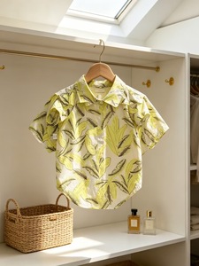 Pet Hawaiian Shirt Short Sleeve <b>Button</b> Up Floral Print Summer <b>Dog</b> Clothes Custom Pet Apparel - Product Image 4