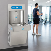 Robinet à capteur conforme ADA, filtration d'eau réfrigérée, remplisseur de bouteilles, station de remplissage de bouteilles pour hôpitaux et écoles