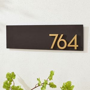 Outdoor Advertising Stainless Steel <strong>House</strong> <strong>Number</strong> <strong>Precision</strong> Lettering Design Doorstep Billboard Premium Material