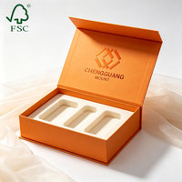 Boîte cadeau à fermeture magnétique personnalisée avec plateau en EVA, emballage en carton rigide, présentation de produits de luxe, boîte avec logo personnalisé
