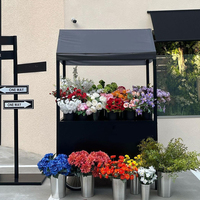 Chariot à bonbons en métal personnalisé, chariot mobile pour l'affichage de fleurs, pour décorer élégamment les mariages et les anniversaires