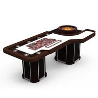 YH New Design Hi Spieltisch 20 Zoll Zwei rechteckige Beine Roulette Rad tisch mit Getränke haltern