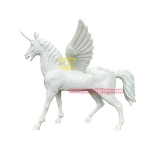 Garden Decoration Lifelike <strong>Resin</strong> <strong>Sculpted</strong> Jumping Horse Statue - Product Image 4